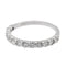 Bague 52 Bague Demi alliance Or blanc Diamant 58 Facettes 2513750CN