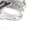 Bague 57 Bague bandeau diamants et saphirs 58 Facettes 24509