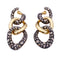 Boucles d'oreilles Boucles d'oreilles Pomellato, "Tango", en or rose, argent et diamants bruns. 58 Facettes 33472