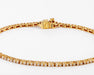 Bracelet Bracelet riviere en or jaune et diamants 58 Facettes