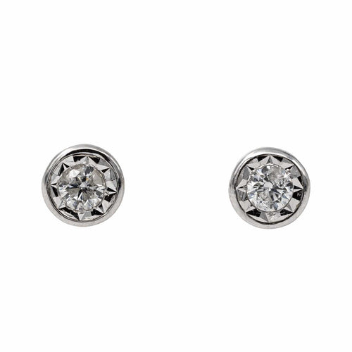 Boucles d'oreilles Boucles d'oreilles Puces Or blanc Diamant 58 Facettes 2506322CN