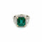 Bague Bague Or Diamants Emeraude 58 Facettes