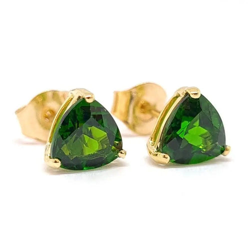 Boucles d'oreilles Boucles d'oreilles diopsides or jaune 58 Facettes