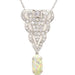 Collier Collier pendentif Art Déco diamants et opale 58 Facettes 21893 / 23698