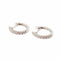 Boucles d'oreilles Boucles d'oreilles créoles or blanc diamants 58 Facettes