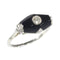 Bague 54 Bague Art Déco diamant et onyx 58 Facettes 19324-0206