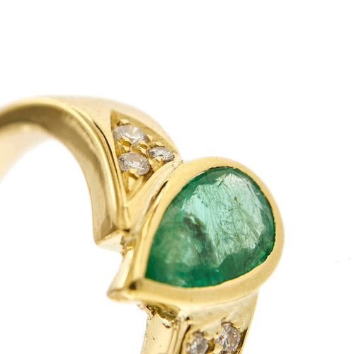 Bague 61 Bague émeraude diamants 58 Facettes 24033