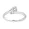 Bague 51.5 Bague Toi&Moi Or blanc Diamant 58 Facettes 2560738CN