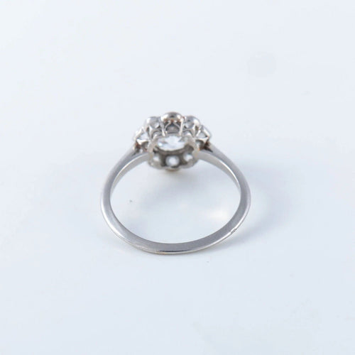 Bague 53 Bague Art déco platine et diamants 58 Facettes