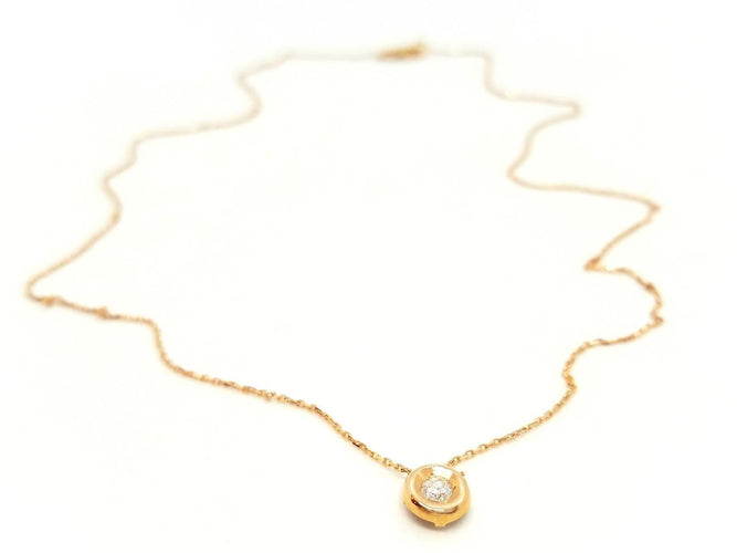 Collier Collier Or rose Diamant 58 Facettes 579104RV