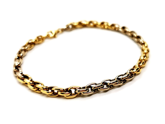 Bracelet Bracelet Maille ovale Or jaune 58 Facettes 1161958CD