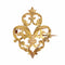 Broche Broche ancienne fleur de lys or jaune 58 Facettes 11-030