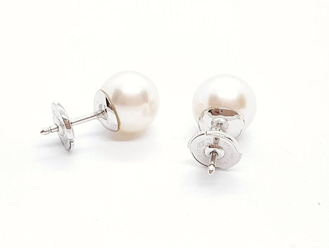 Boucles d'oreilles Boucles d'oreilles Or blanc Perle 58 Facettes 06204CD