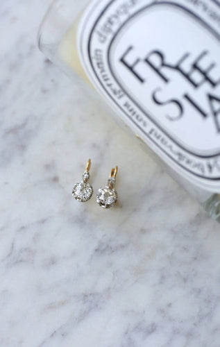 Boucles d'oreilles Boucles d'oreilles diamants coussin 1.20 Cts 58 Facettes