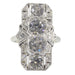 Bague 49 Bague de fiançailles diamant Art Déco 58 Facettes 22196-0155