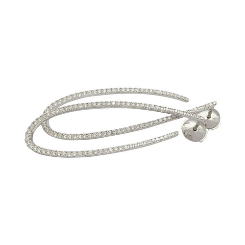 Boucles d'oreilles Boucles d'oreilles Messika, "Gatsby", or blanc, diamants. 58 Facettes 31952