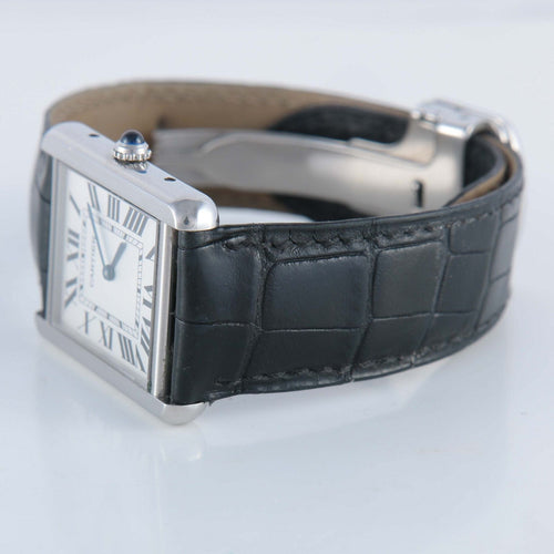 Montre CARTIER - Montre Tank solo en acier 58 Facettes