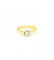 Bague Tour de doigt : 54.5 / Jaune / Or 750‰ Bague Solitaire Diamant 0.20 carat 58 Facettes 220559R