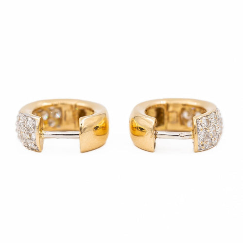 Boucles d'oreilles Boucles d'oreilles Créoles Or jaune Diamant 58 Facettes 2486677CN