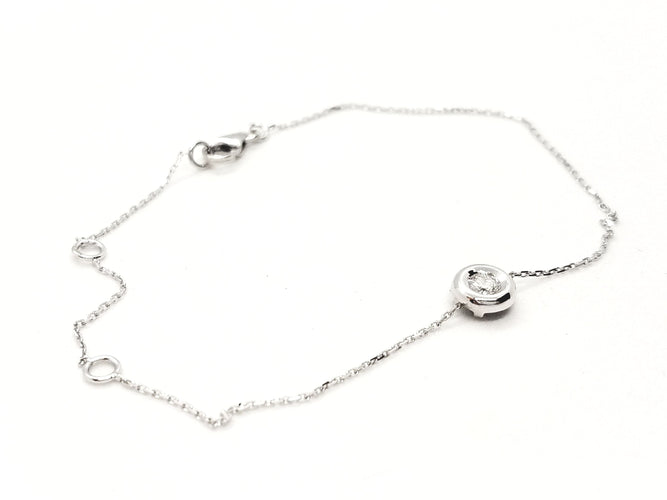 Bracelet Bracelet Or blanc Diamant 58 Facettes 579025RV