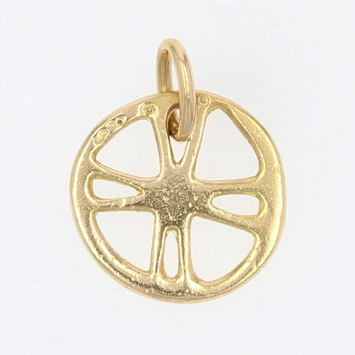 Pendentif Breloque en or roue 58 Facettes 15-283A