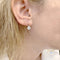 Boucles d'oreilles Boucles d'oreilles "Dormeuses" or blanc, diamants. 58 Facettes 31635