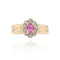 Bague 45 Bague fleur occasion rubis diamants 58 Facettes 21-189A