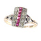 Bague 57 Bague diamant et rubis 58 Facettes 22321-0041