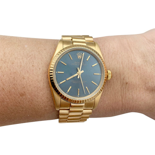 Montre Montre Rolex, "Oyster Perpetual" or jaune. 58 Facettes 30929