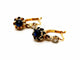 Boucles d'oreilles Boucles d'oreilles Dormeuses Or jaune Saphir 58 Facettes 1265916CD