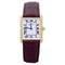 Montre Montre Cartier "Tank Louis Cartier" or jaune, cuir. 58 Facettes 33366