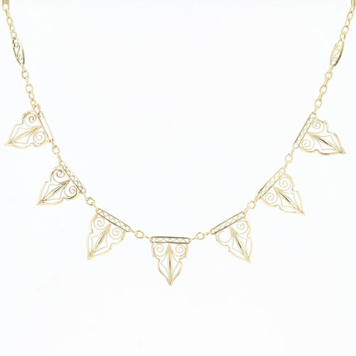 Collier Collier en or filigrané draperie 58 Facettes 22-162