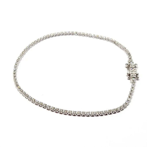 Bracelet Bracelet rivière or blanc diamants 58 Facettes