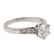 Bague 53 Bague Solitaire Or blanc Diamant 58 Facettes 2414552CN