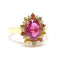 Bague Bague saphir rose, saphirs, diamants 58 Facettes