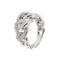 Bague 53 Bague gourmette Or blanc Diamants 58 Facettes 35796
