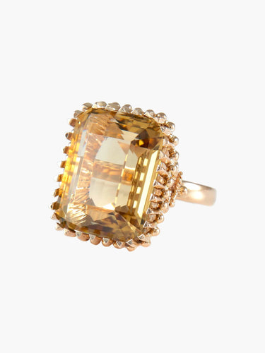 Bague Or Jaune / Citrine / 53 BAGUE "LADY" OR & CITRINE 58 Facettes BO/220019