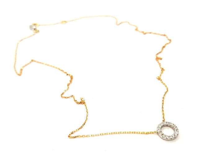 Collier Collier Or rose Diamant 58 Facettes 579195RV