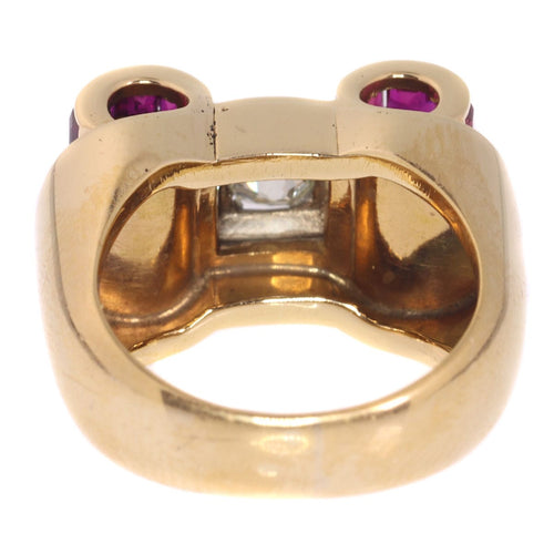 Bague 54 Bague diamant, rubis 58 Facettes 10074-4199