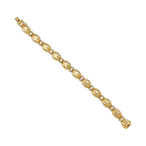 Bracelet Bracelet Van Cleef & Arpels, "Drapé", or jaune, diamants. 58 Facettes 31563