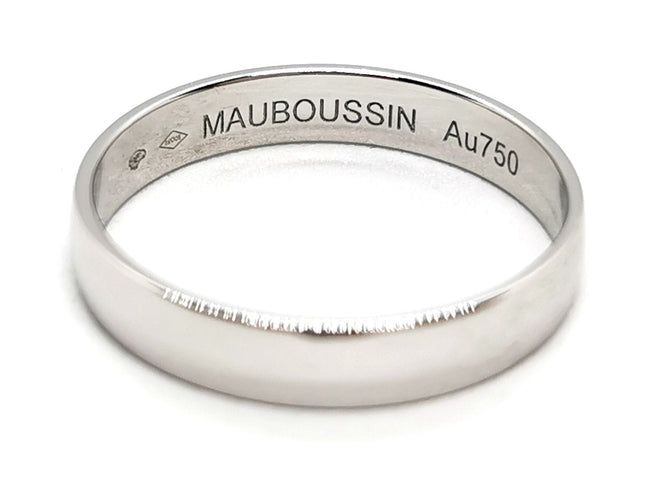 Bague 62 Mauboussin Bague Alliance Ruban du bonheur mon amour Or blanc 58 Facettes 1371745CN