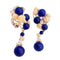 Boucles d'oreilles Clips d'oreilles Chaumet, or jaune, lapis-lazuli. 58 Facettes 32956
