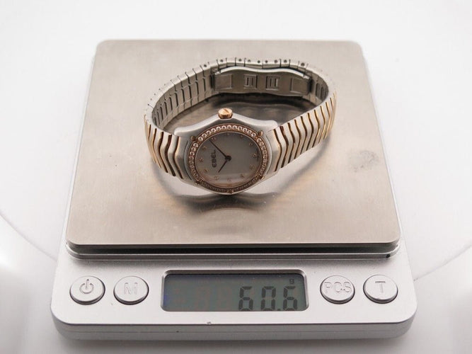 Montre montre EBEL classic wave sport 27 mm quartz diamants 58 Facettes 258008