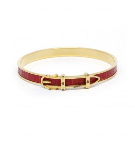 Bracelet Tour de poignet : 19.2 cm / Jaune / Plaqué Bracelet Boucle de ceinture HERMÈS 58 Facettes 140079SP