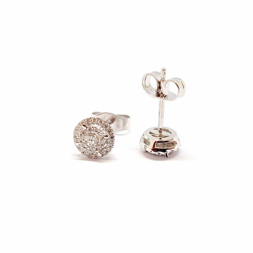 Boucles d'oreilles Boucles d'oreilles or blanc diamants 58 Facettes