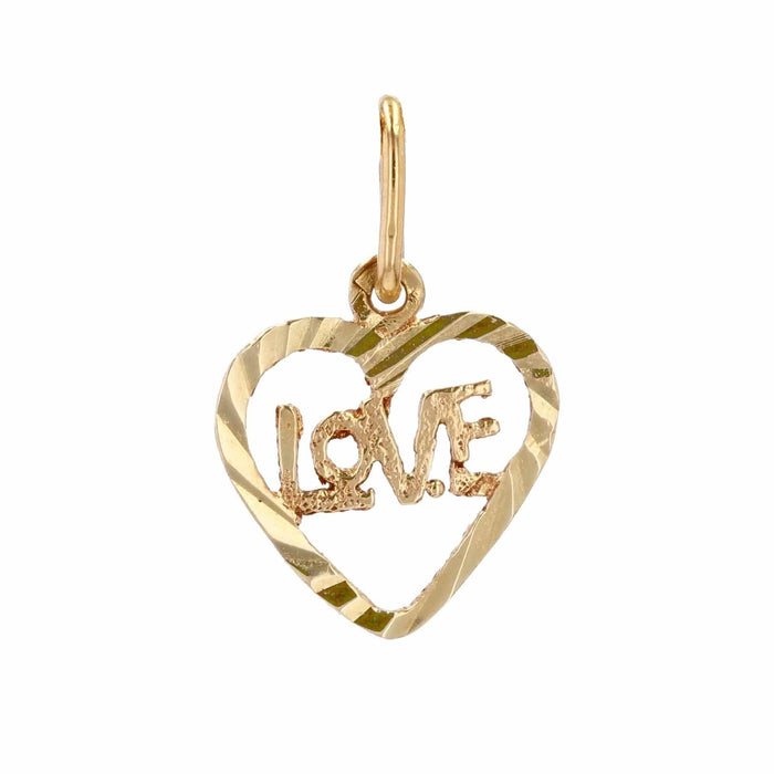 Pendentif Pendentif coeur or jaune Love 58 Facettes 02-095C