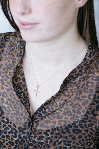 Pendentif Pendentif croix ancienne or 58 Facettes