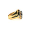 Bague 57 Bague or jaune diamants et saphirs 58 Facettes 3817