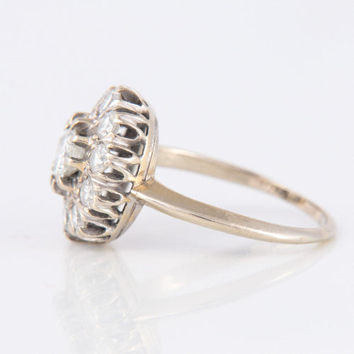 Bague 53 Bague Marguerite Diamants 58 Facettes