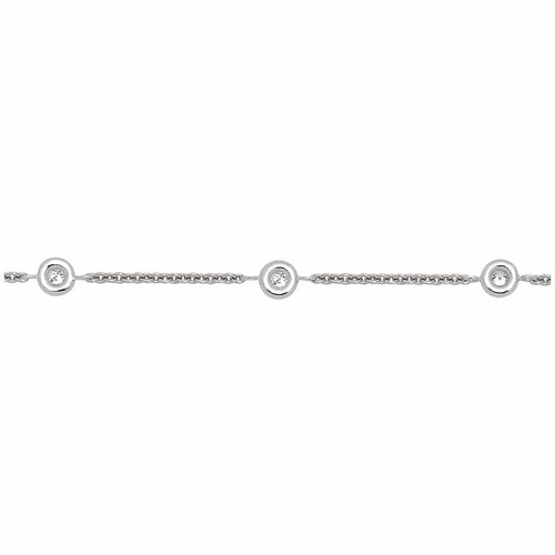 Bracelet Bracelet Tennis Diamants 0.11ct Or Blanc 58 Facettes 58FBDC001